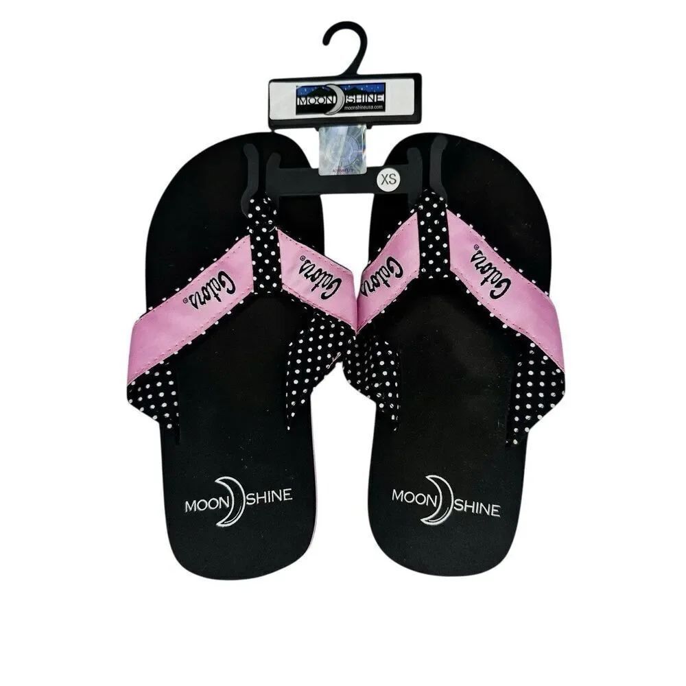 NWT New Florida Gators Collegiate Black Sand Imprints Flip Flops Womens XS 5-6